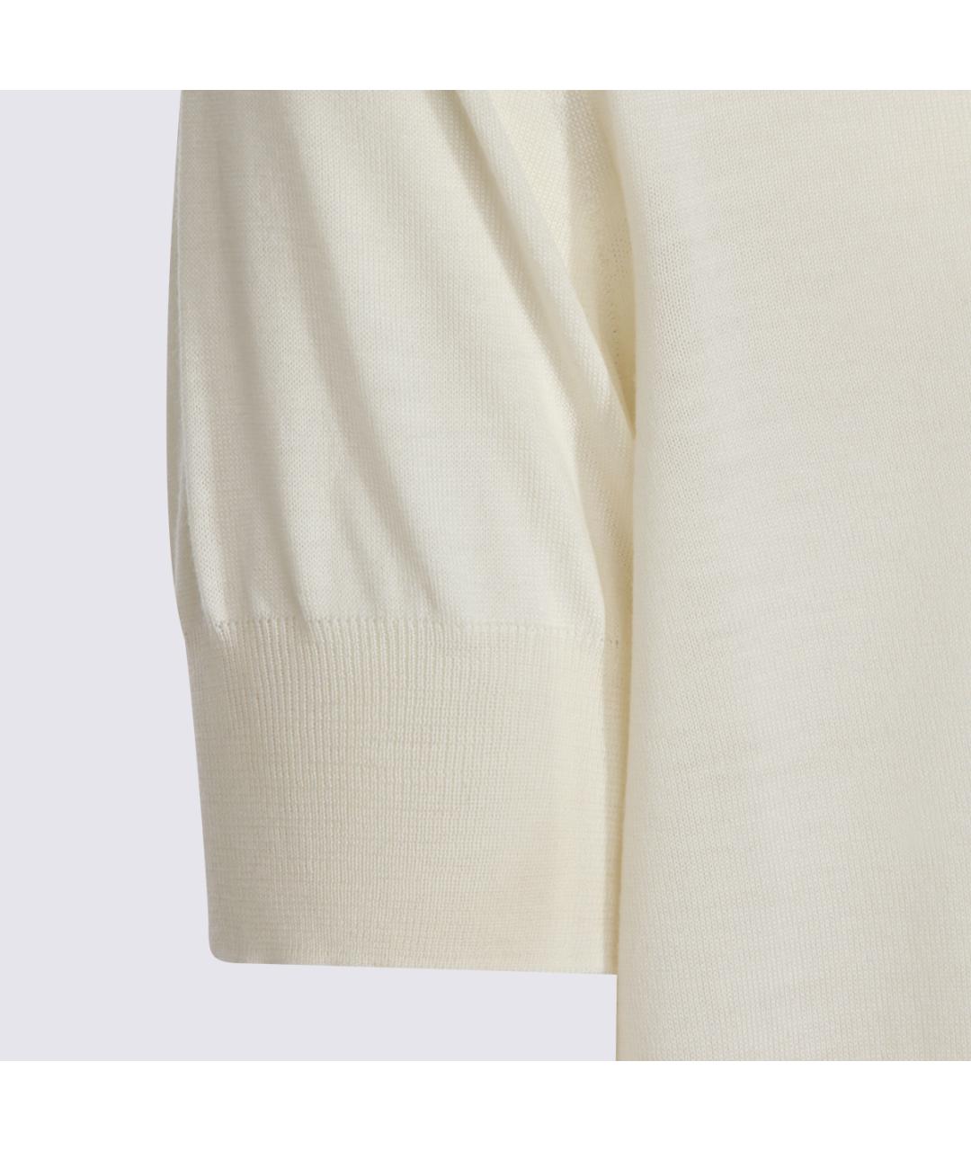 JIL SANDER Бежевая хлопковая футболка, фото 3