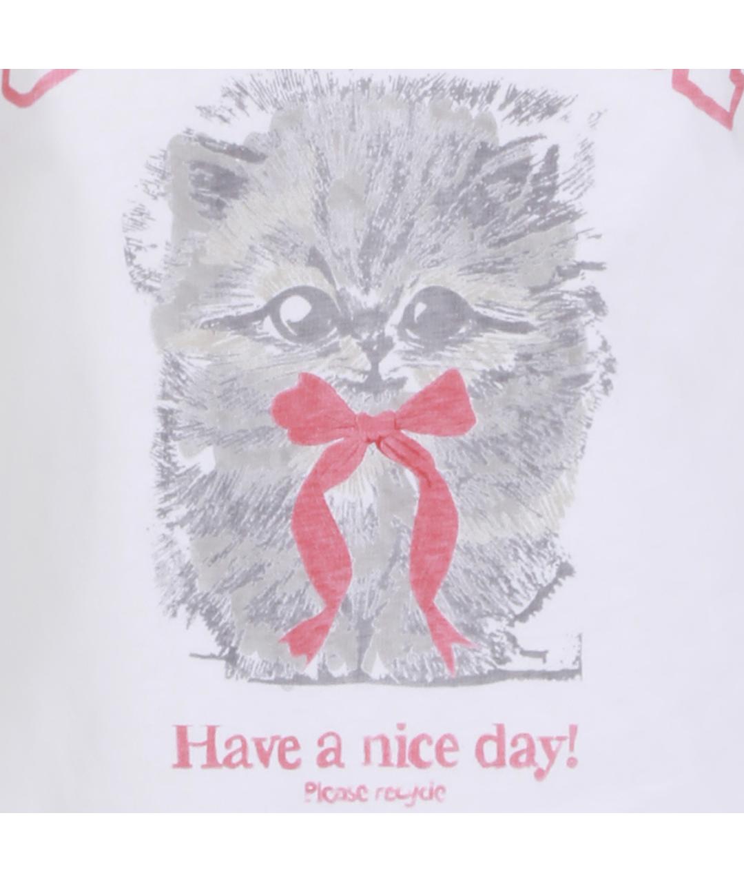 GANNI Белая хлопковая футболка, фото 3