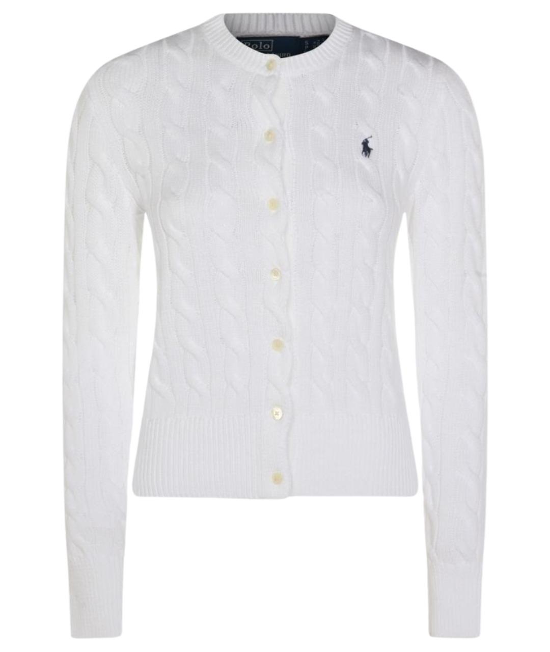 POLO RALPH LAUREN Белый хлопковый джемпер / свитер, фото 1