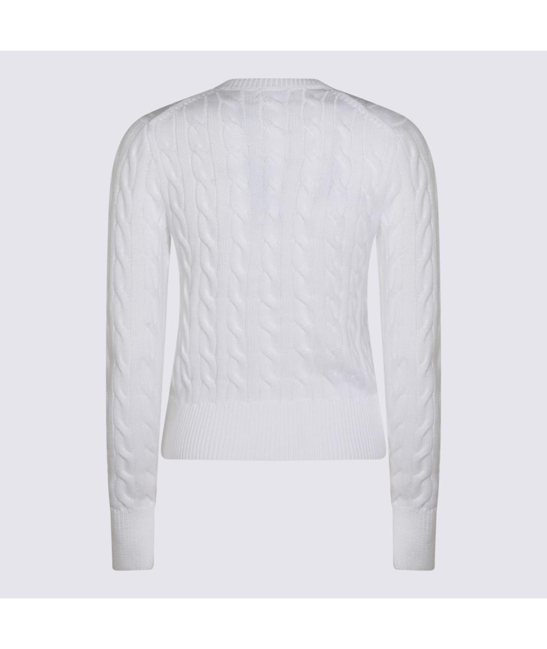 POLO RALPH LAUREN Белый хлопковый джемпер / свитер, фото 2