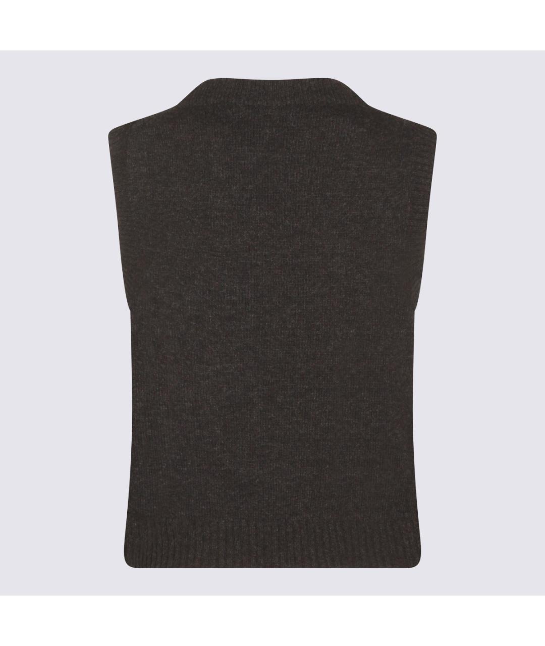 GANNI Черный шерстяной джемпер / свитер, фото 2