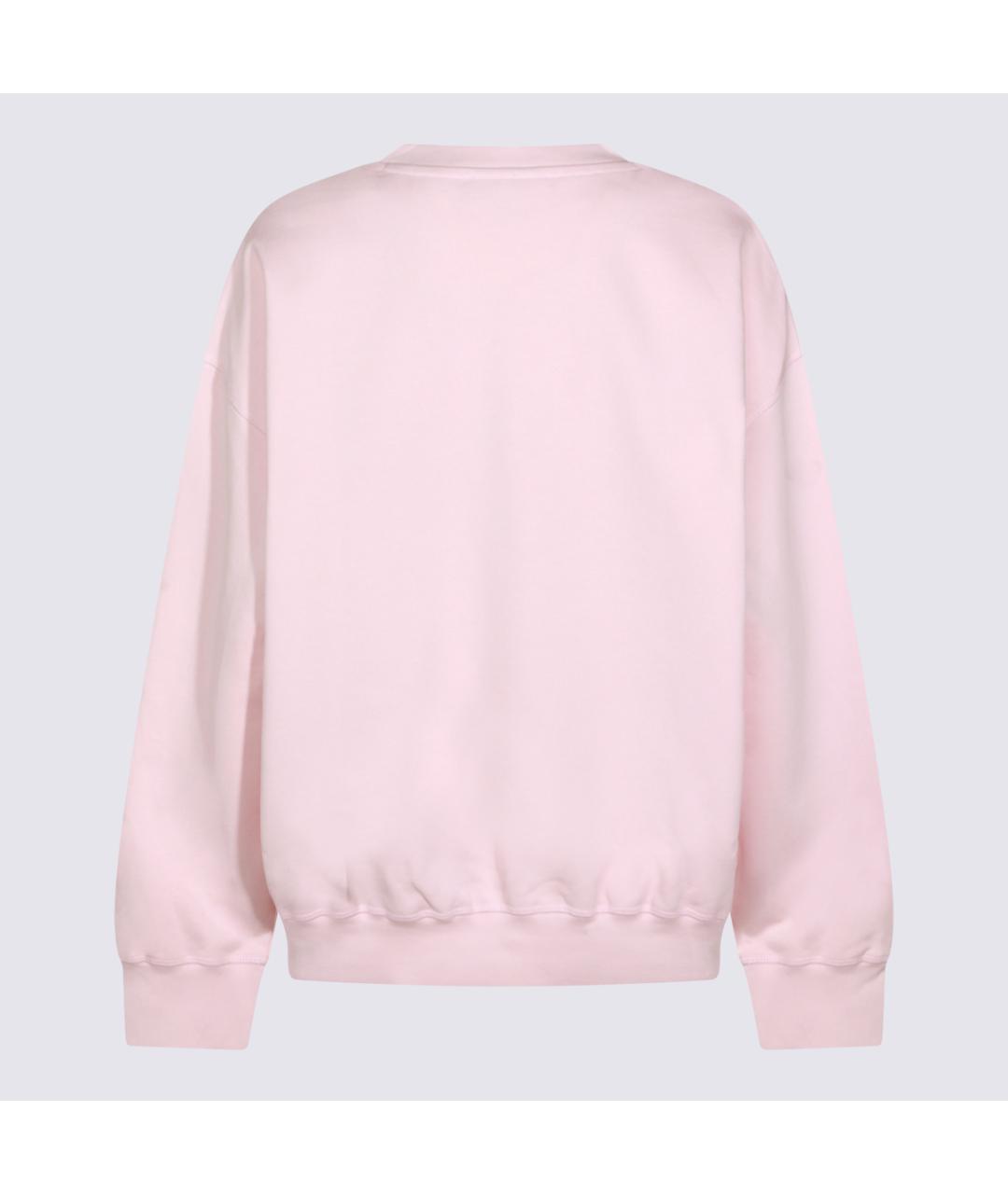 GANNI Розовый хлопковый джемпер / свитер, фото 2