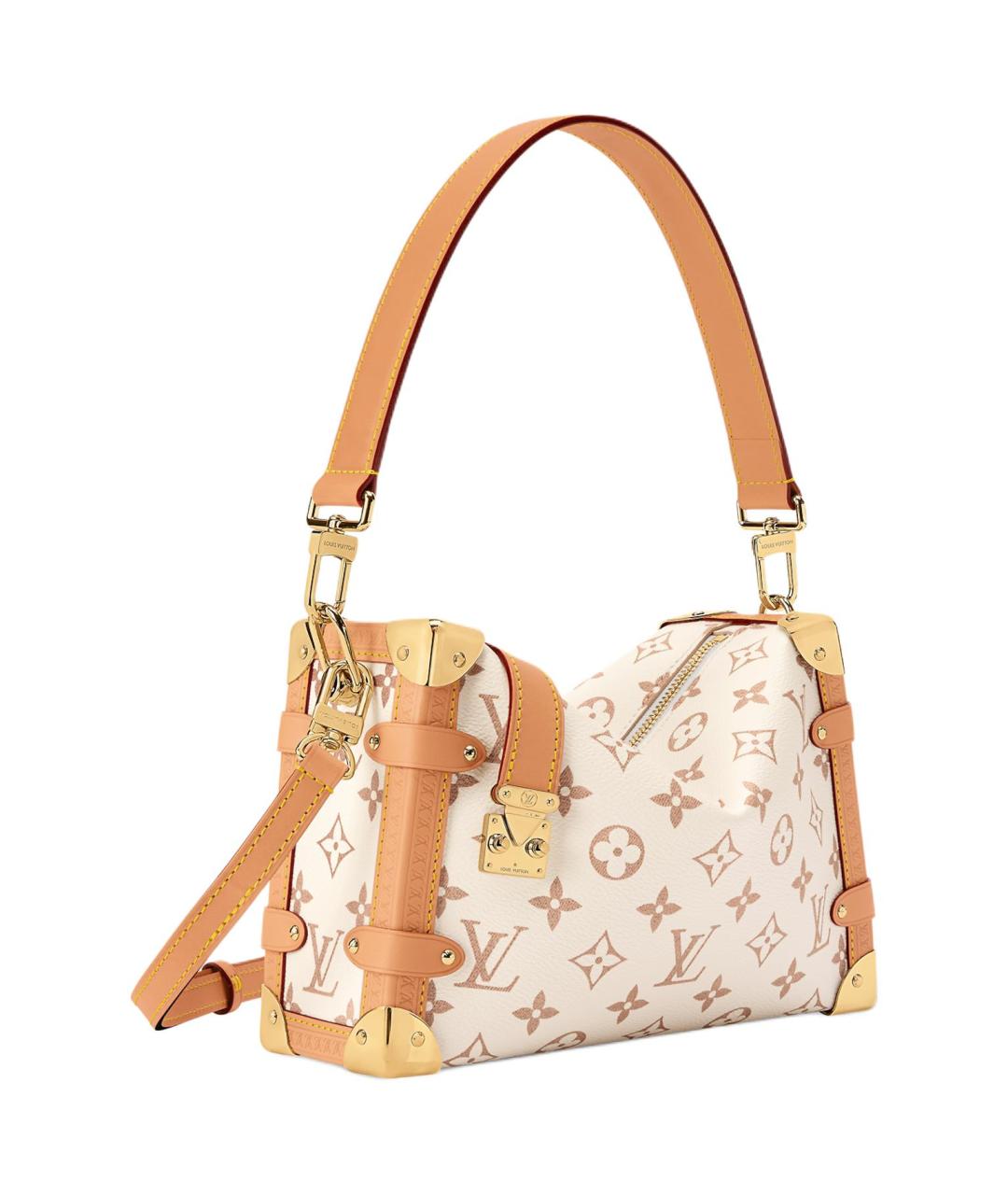 LOUIS VUITTON Белая кожаная сумка через плечо, фото 2