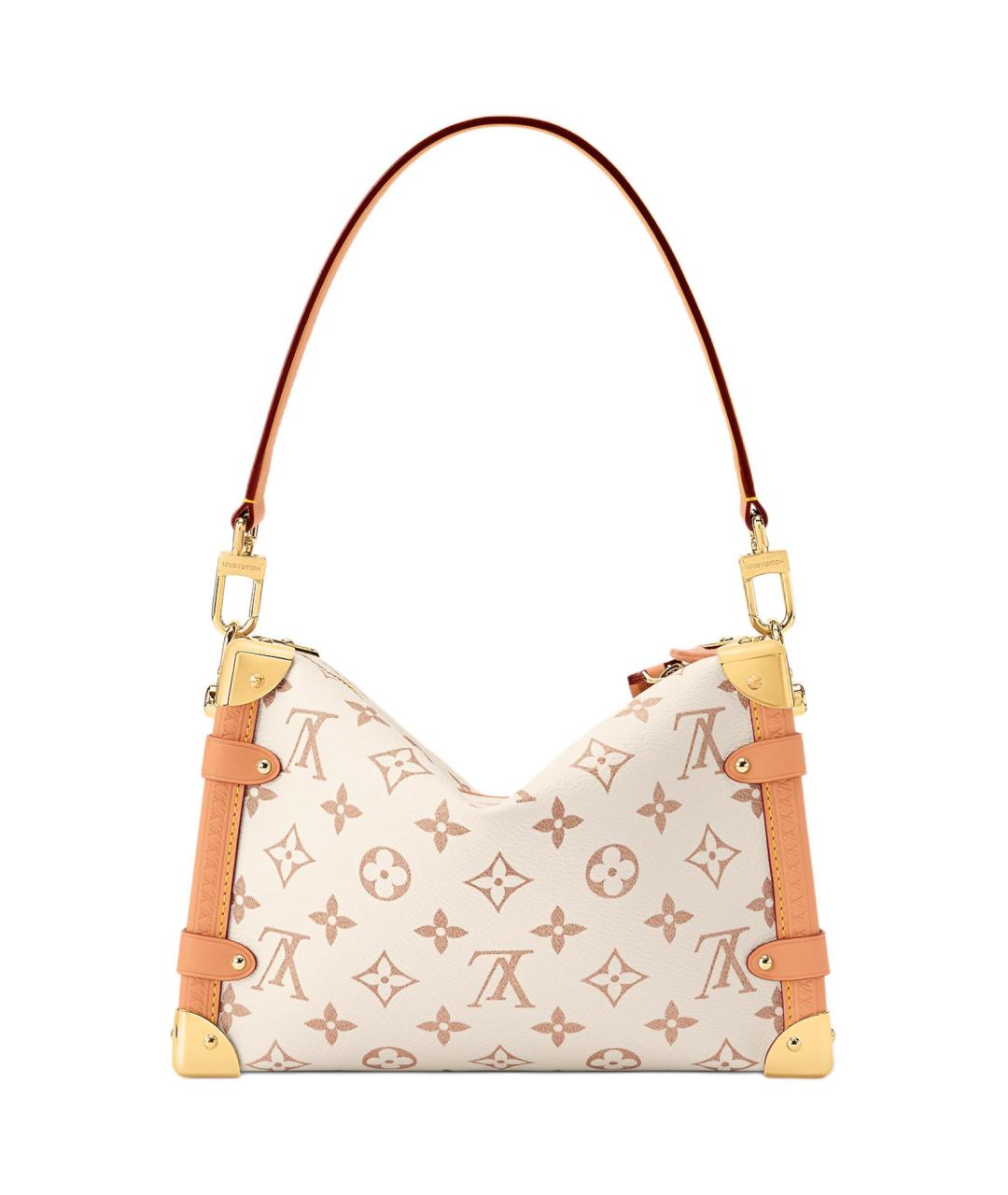 LOUIS VUITTON Белая кожаная сумка через плечо, фото 3