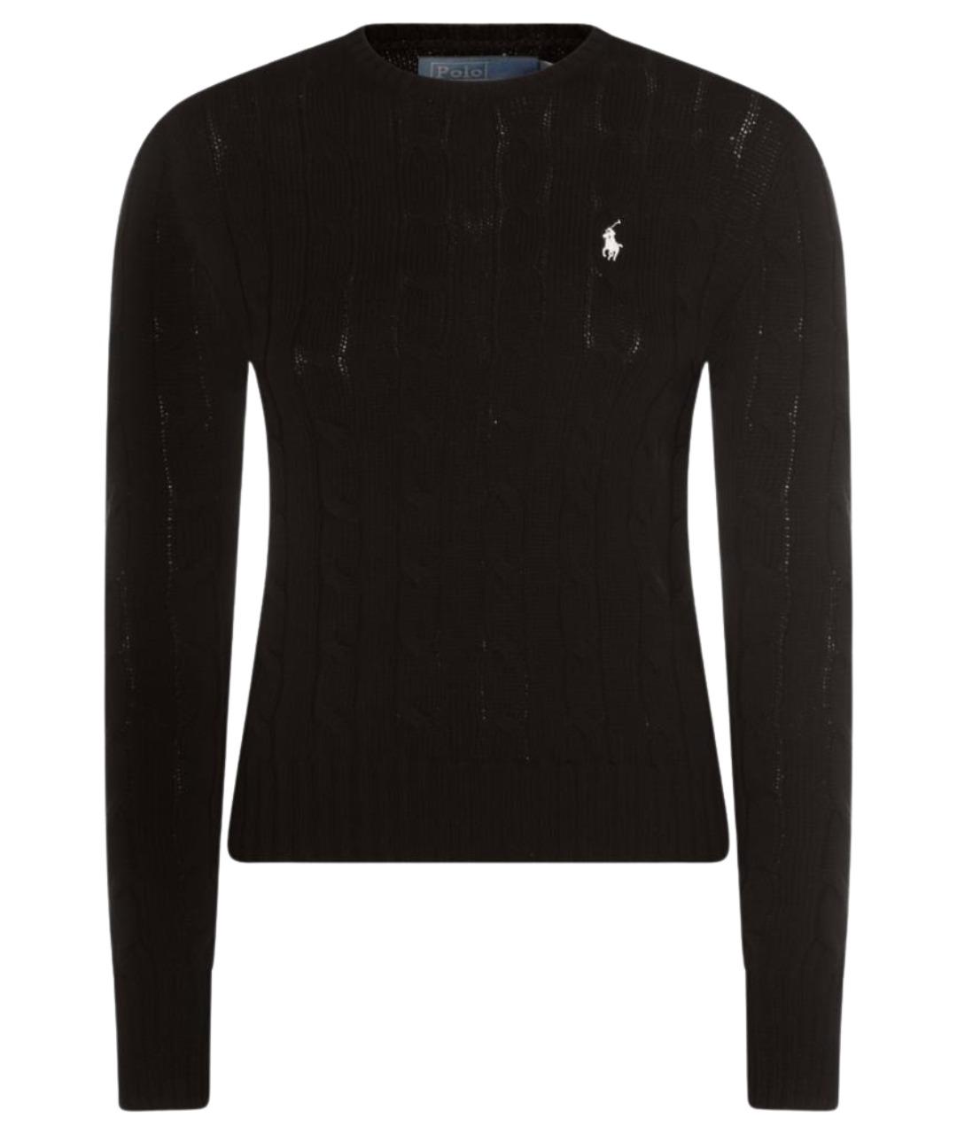 POLO RALPH LAUREN Черный хлопковый джемпер / свитер, фото 1