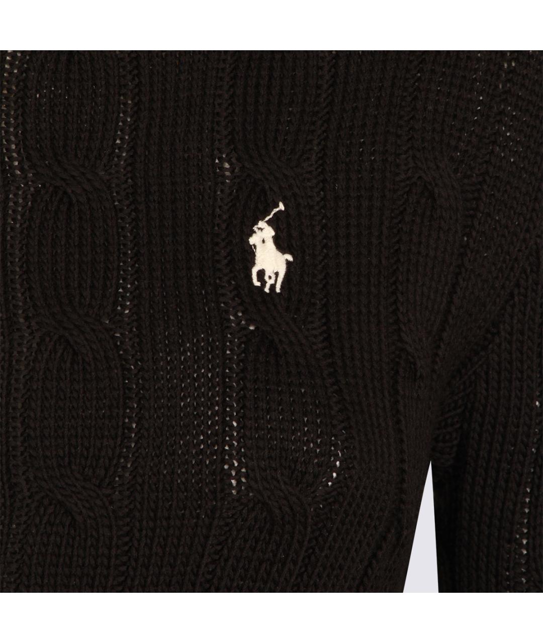 POLO RALPH LAUREN Черный хлопковый джемпер / свитер, фото 3