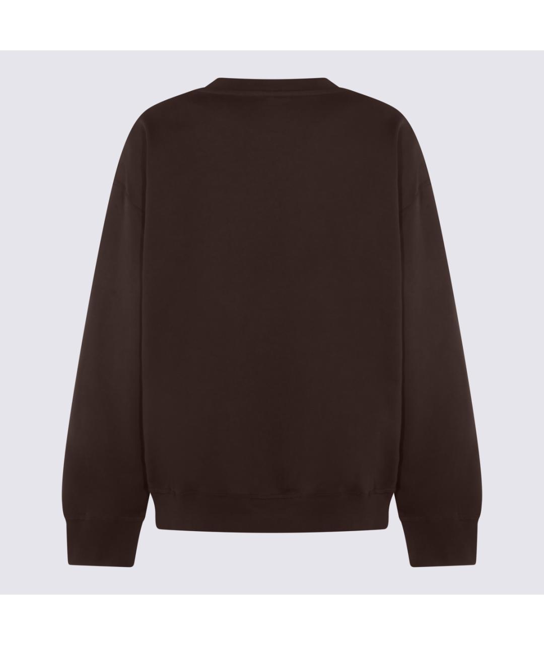 GANNI Коричневый хлопковый джемпер / свитер, фото 2