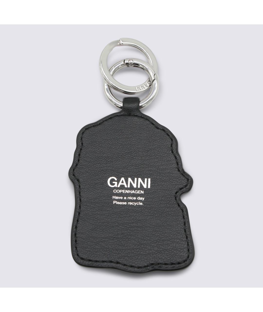 GANNI Черный брелок, фото 2
