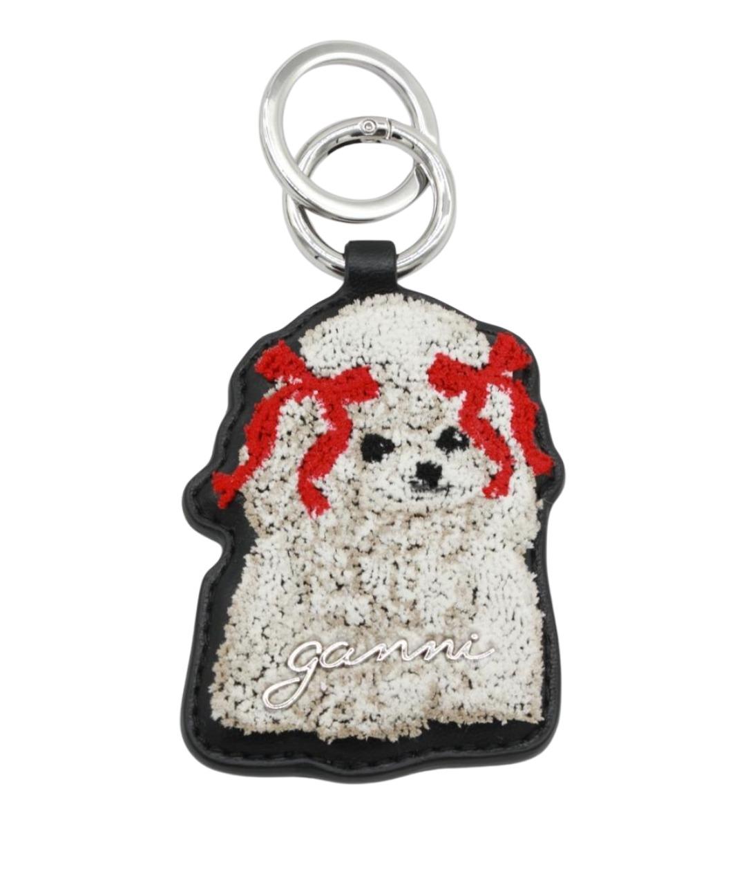 GANNI Черный брелок, фото 1