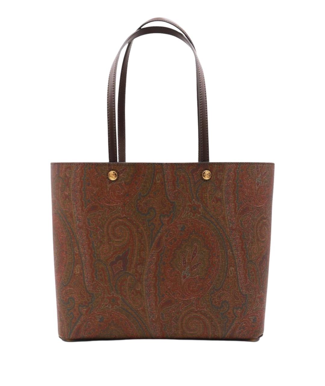 ETRO Коричневая хлопковая сумка тоут, фото 1