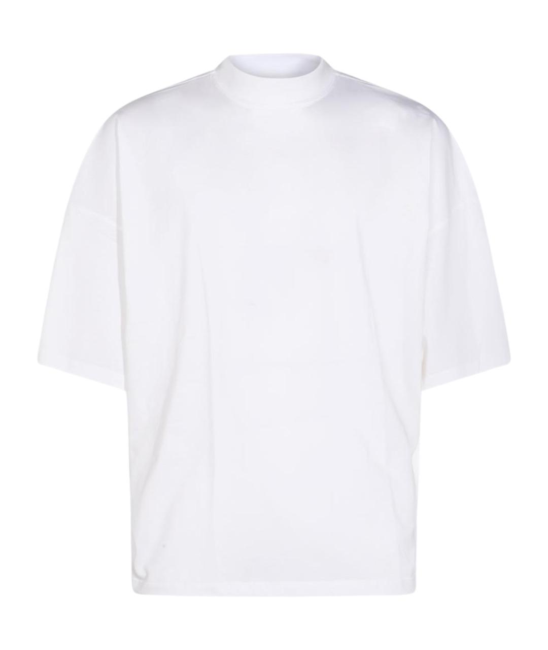 JIL SANDER Белая хлопковая футболка, фото 1