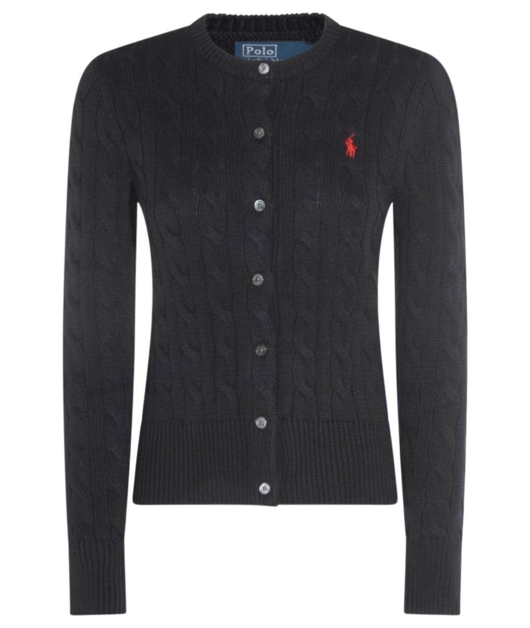 POLO RALPH LAUREN Темно-синий хлопковый кардиган, фото 1