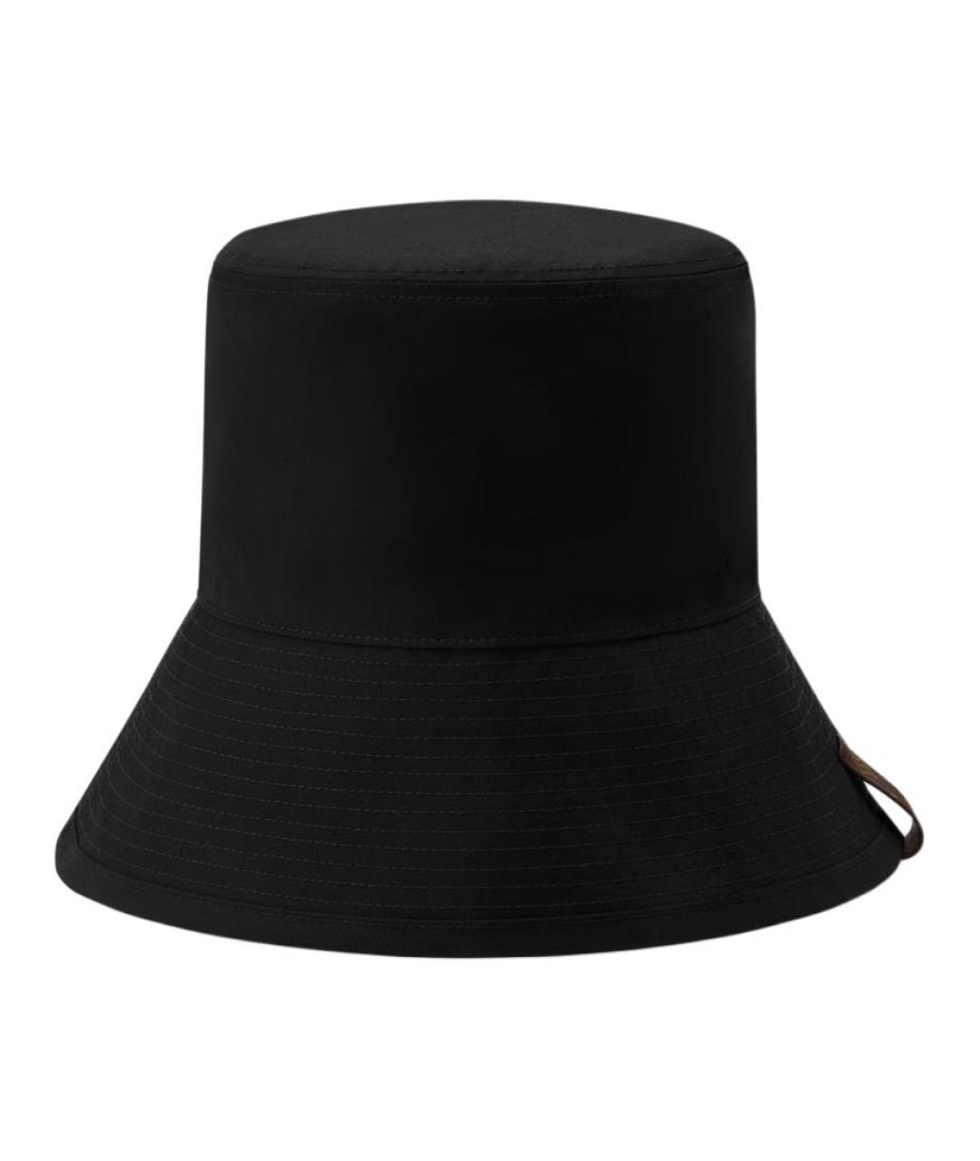 LOUIS VUITTON Черная хлопковая панама, фото 3