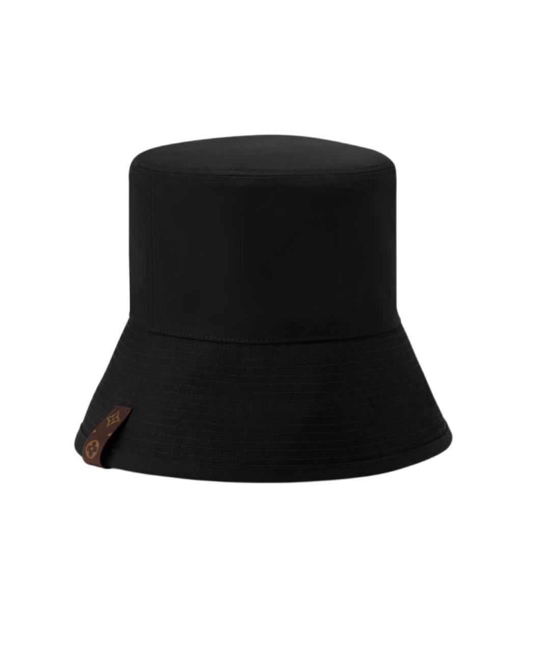 LOUIS VUITTON Черная хлопковая панама, фото 1