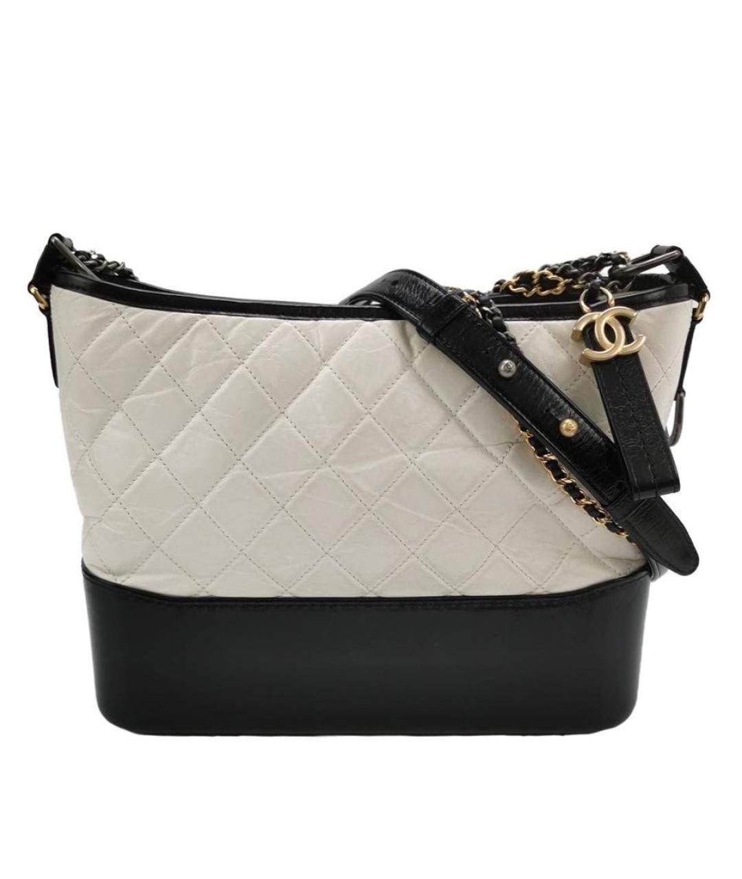 CHANEL Белая кожаная сумка через плечо, фото 9