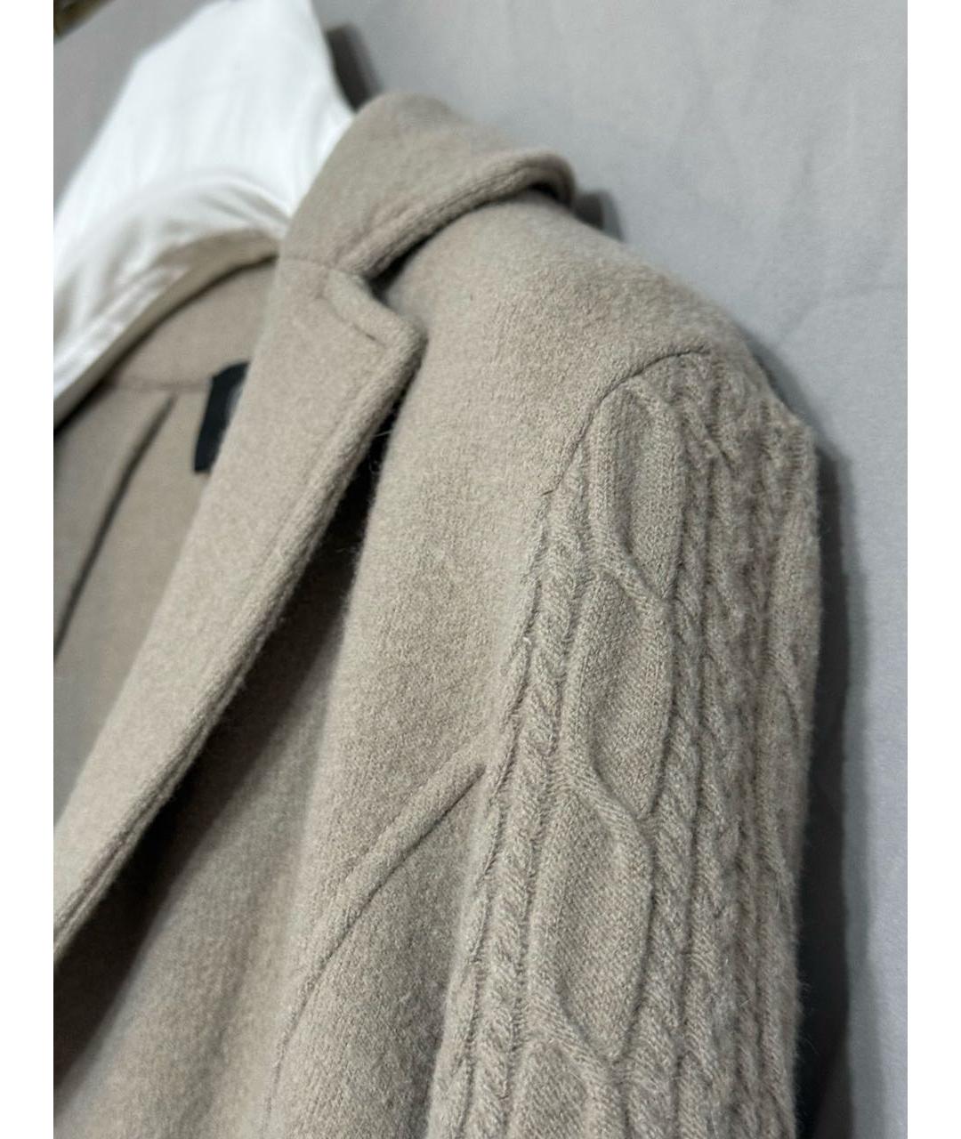 BOGNER Бежевый шерстяной жакет/пиджак, фото 4