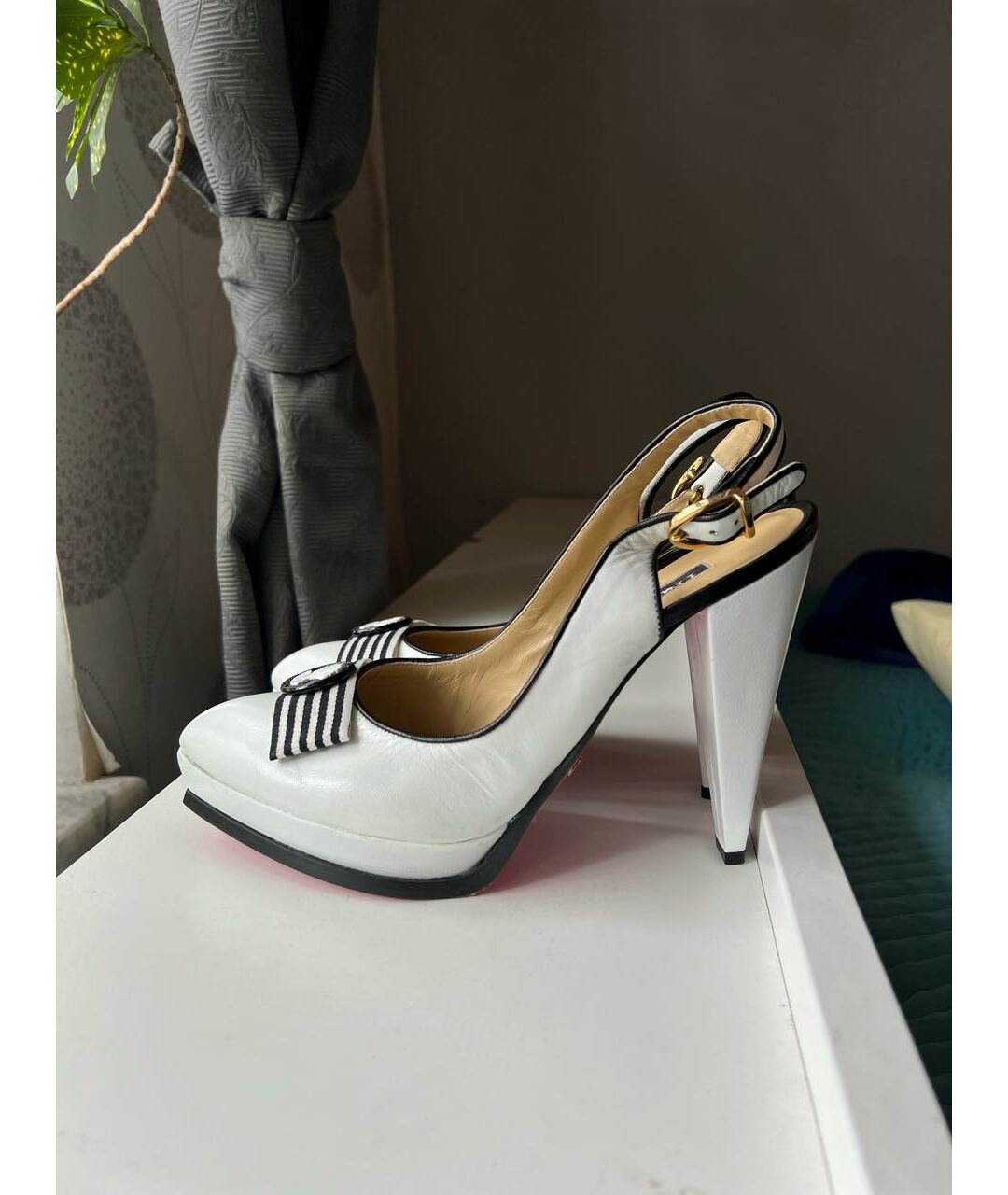 FRANKIE MORELLO Белые кожаные туфли, фото 8