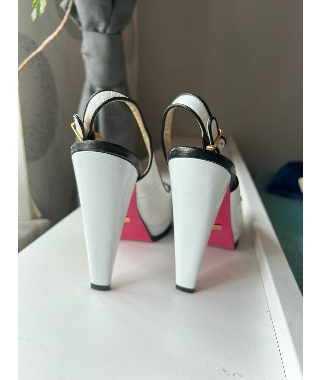 FRANKIE MORELLO Белые кожаные туфли, фото 4