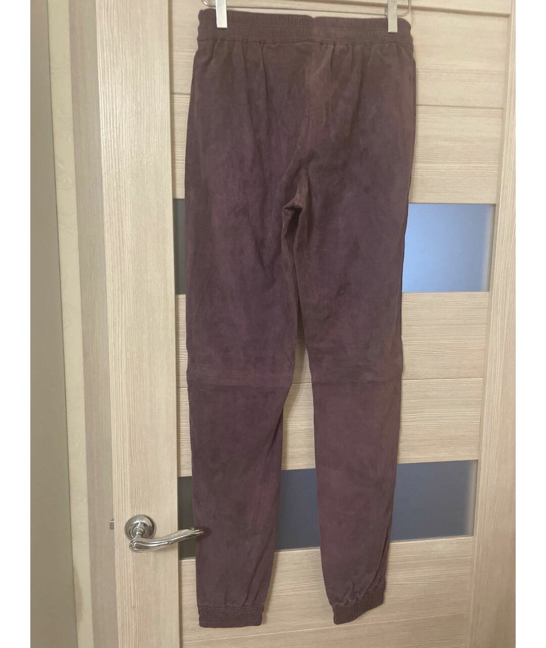 JITROIS Фиолетовые замшевые брюки узкие, фото 2