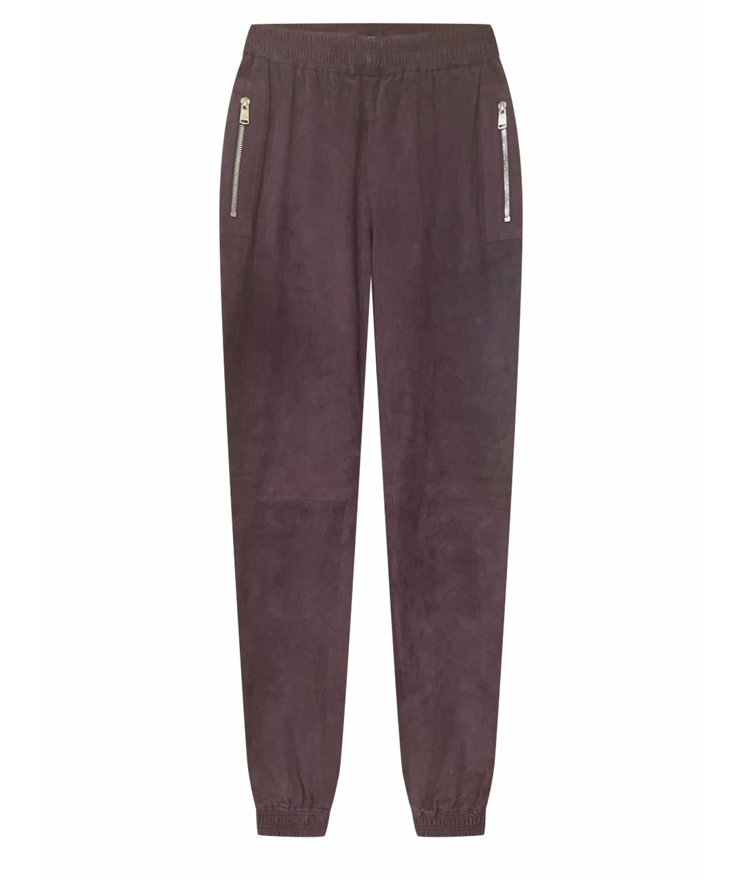 JITROIS Фиолетовые замшевые брюки узкие, фото 1