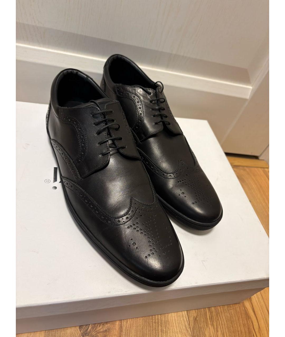 LOUIS VUITTON Черные кожаные туфли, фото 2