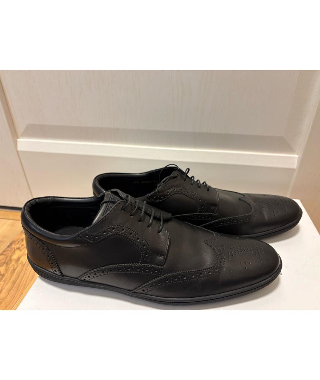 LOUIS VUITTON Черные кожаные туфли, фото 6