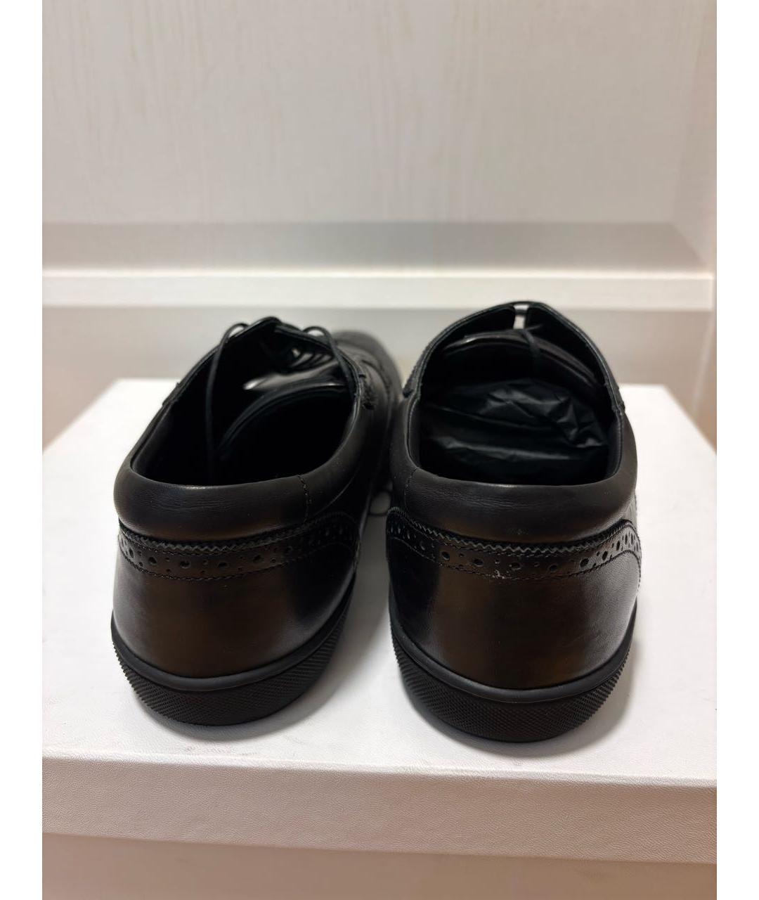 LOUIS VUITTON Черные кожаные туфли, фото 5