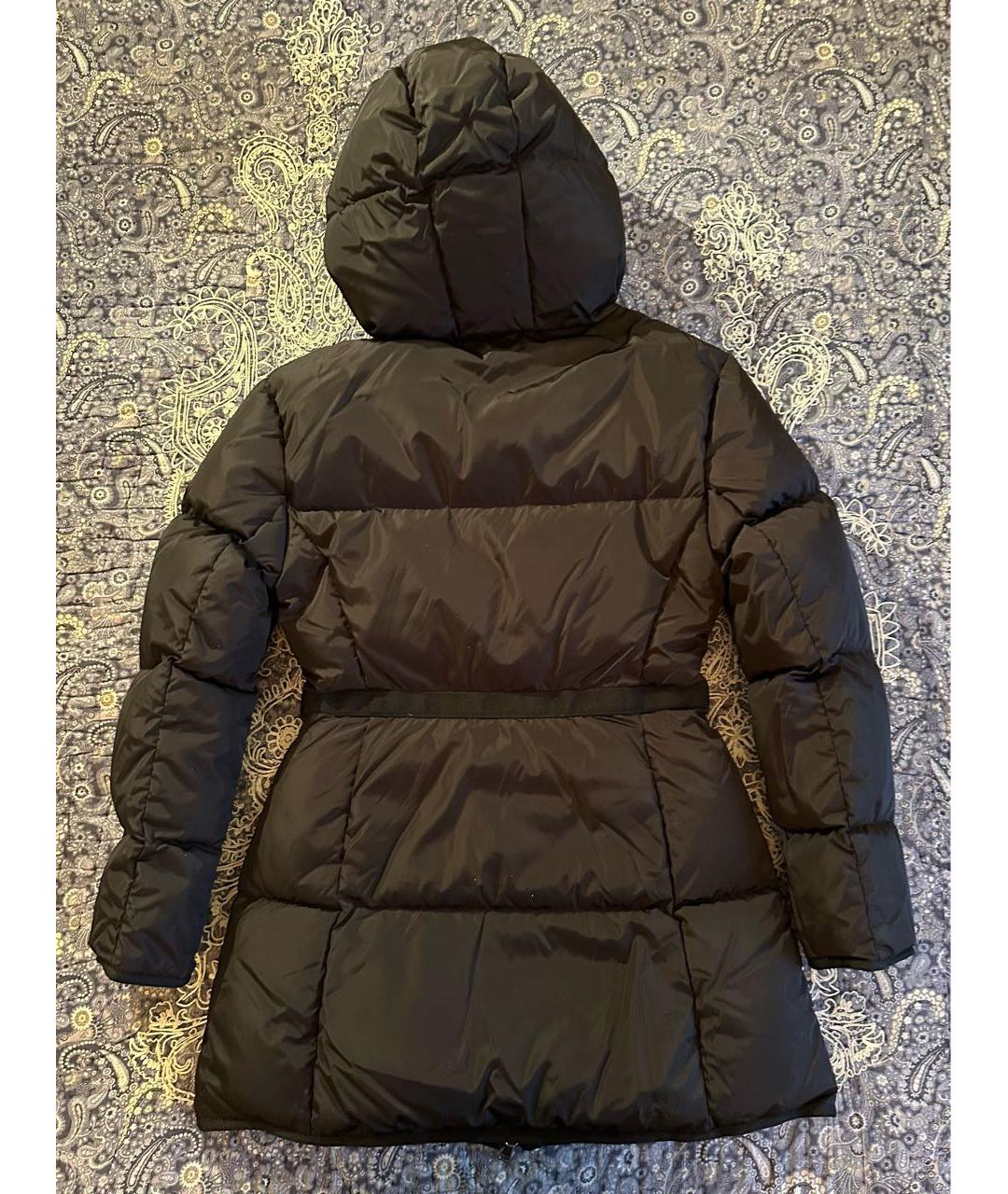 MONCLER Черный полиамидовый пуховик, фото 2