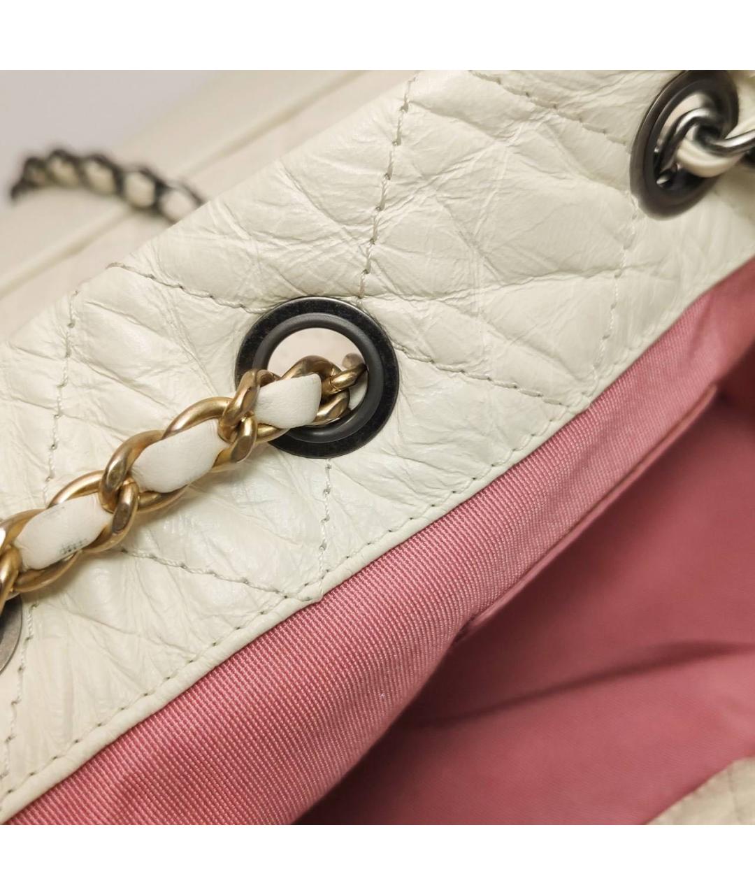 CHANEL Белый кожаный рюкзак, фото 8