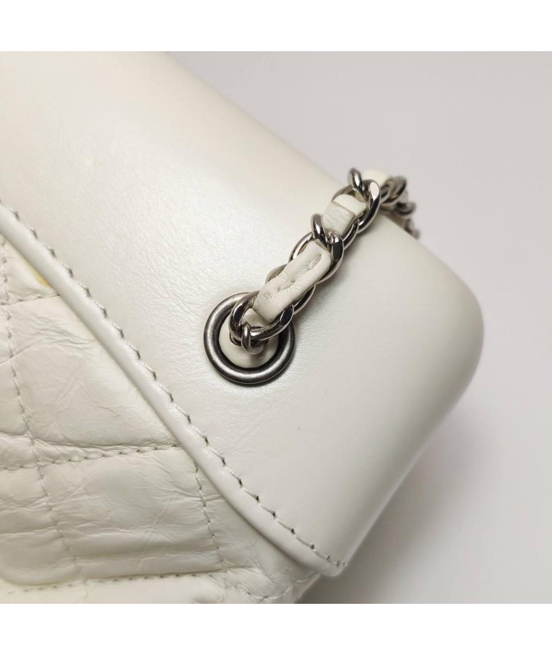 CHANEL Белый кожаный рюкзак, фото 7