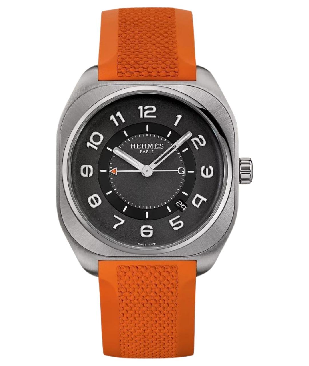 HERMES Серые титановые часы, фото 1