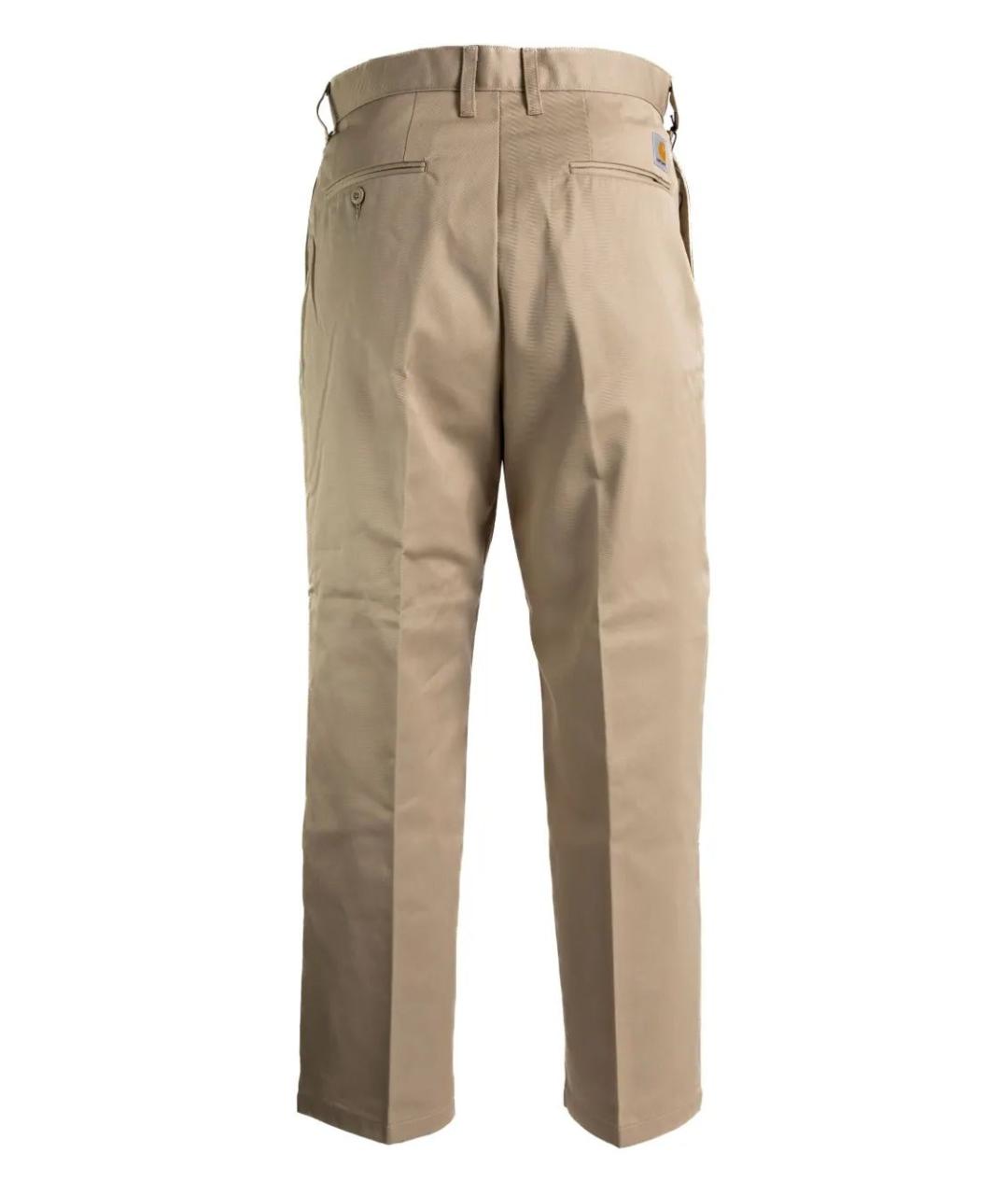 CARHARTT WIP Бежевые полиэстеровые повседневные брюки, фото 2