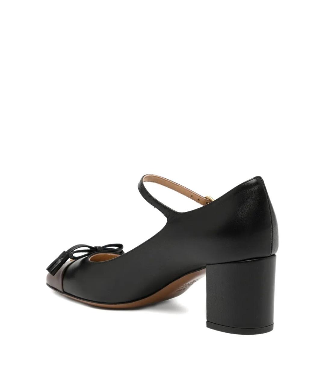 VALENTINO Черные кожаные туфли, фото 5