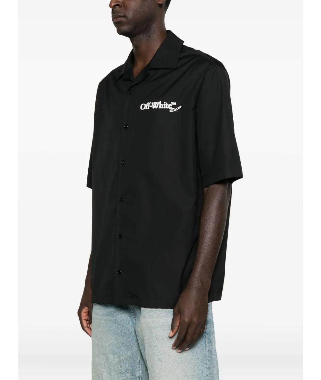 OFF-WHITE Черная кэжуал рубашка, фото 4