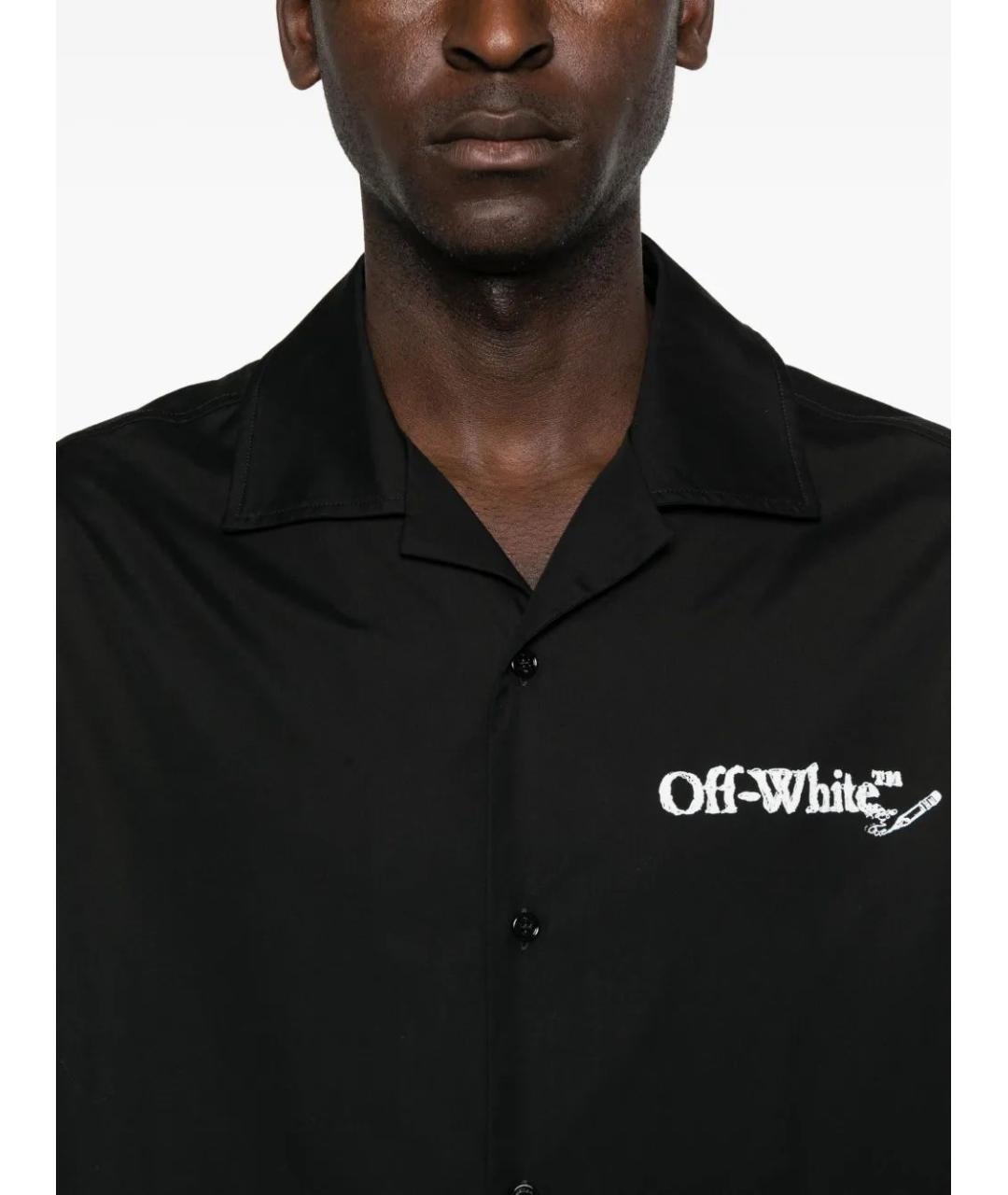 OFF-WHITE Черная кэжуал рубашка, фото 5