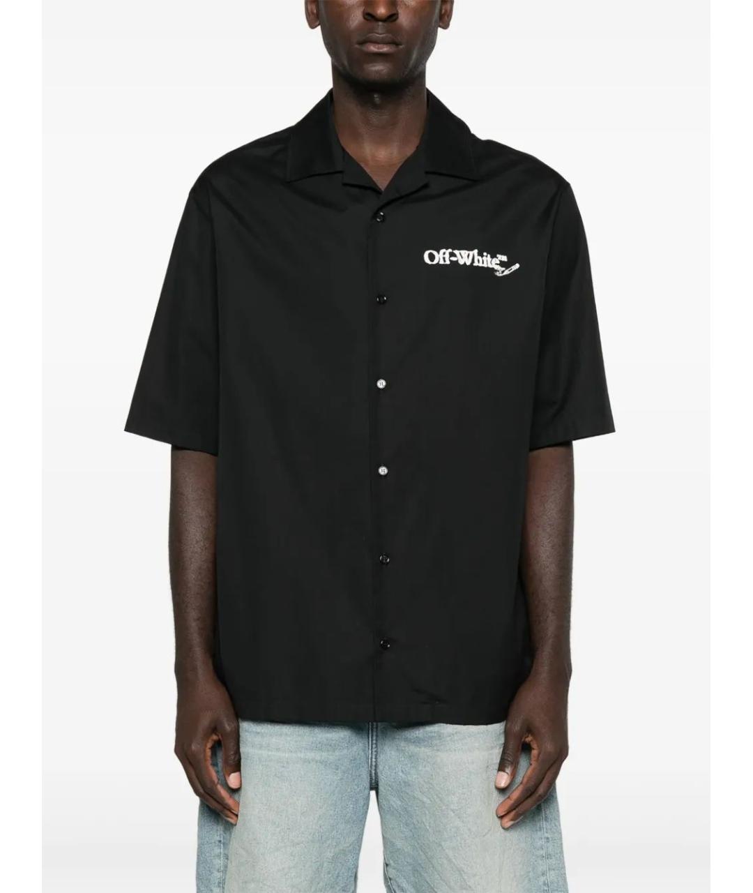 OFF-WHITE Черная кэжуал рубашка, фото 3