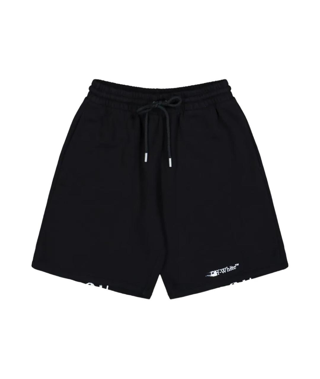 OFF-WHITE Черные хлопковые шорты, фото 1