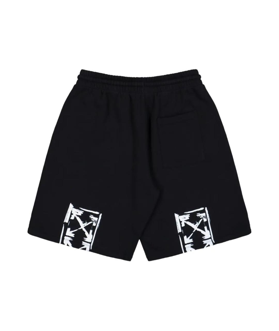 OFF-WHITE Черные хлопковые шорты, фото 2