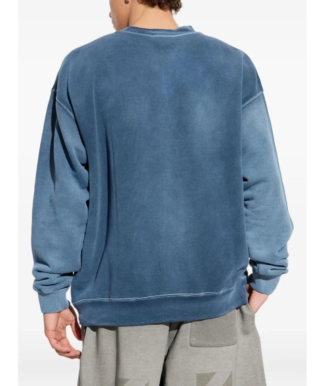 OFF-WHITE Синий хлопковый джемпер / свитер, фото 4