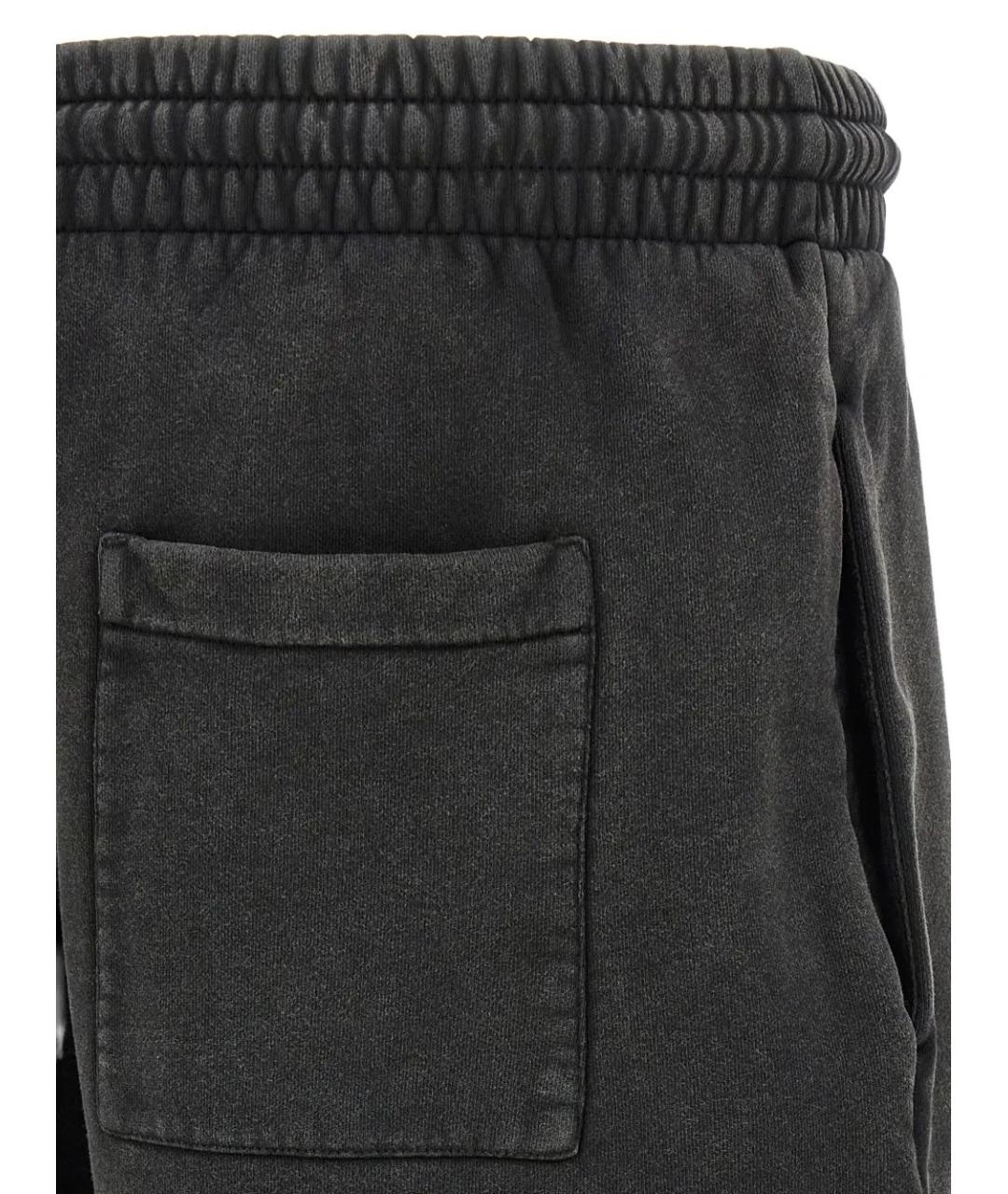 OFF-WHITE Черные хлопковые шорты, фото 4