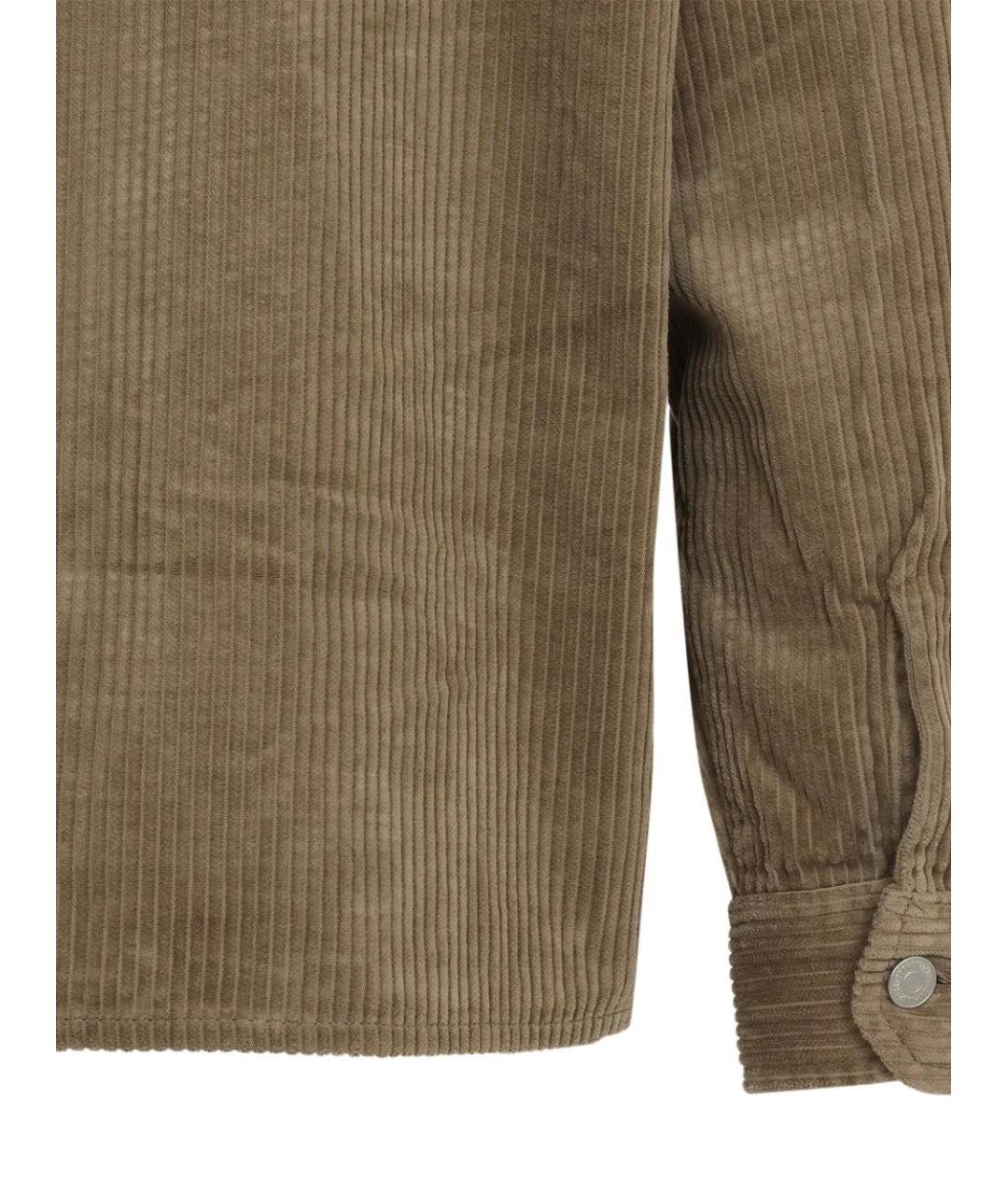 CARHARTT WIP Бежевая хлопковая кэжуал рубашка, фото 3