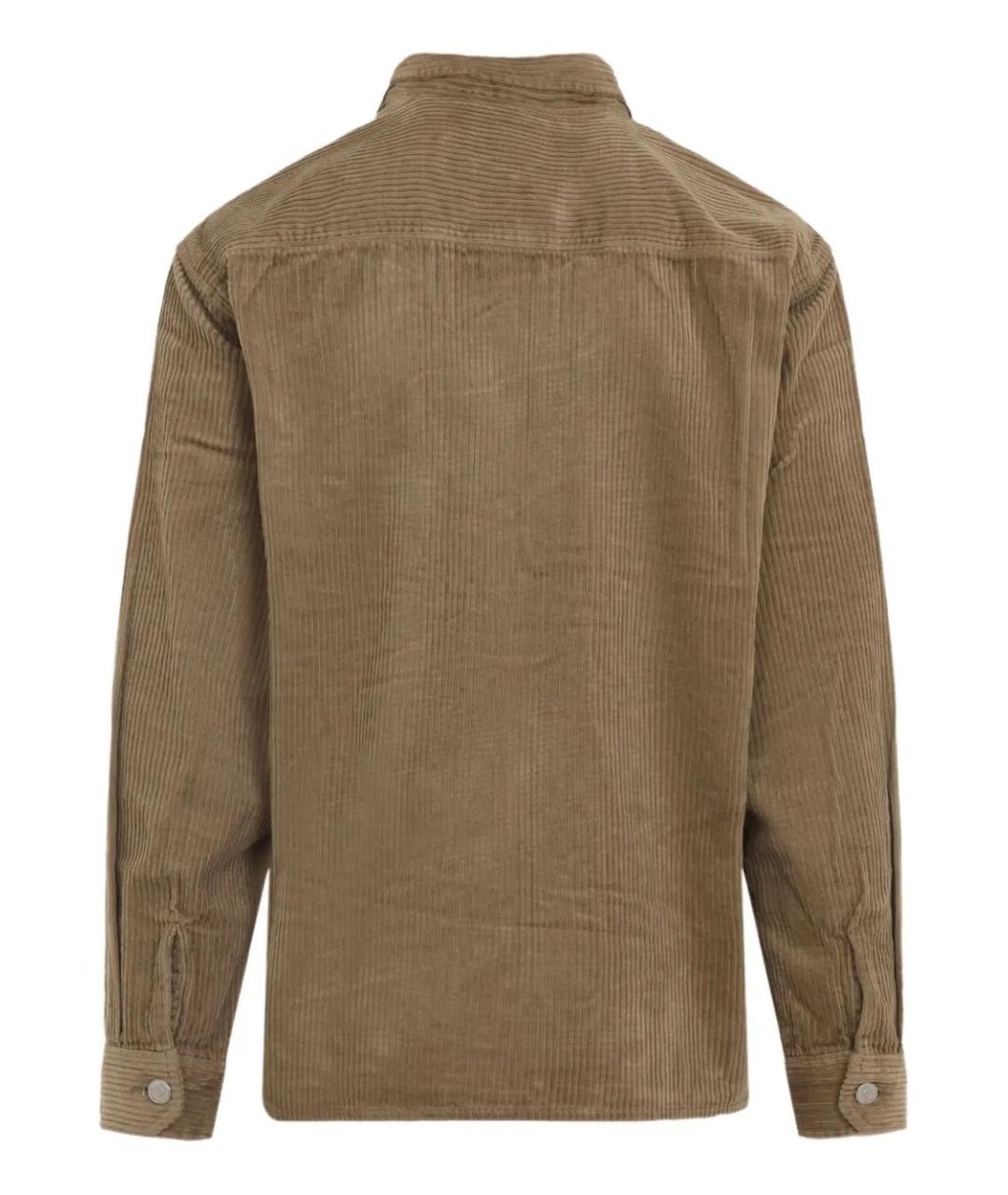 CARHARTT WIP Бежевая хлопковая кэжуал рубашка, фото 2