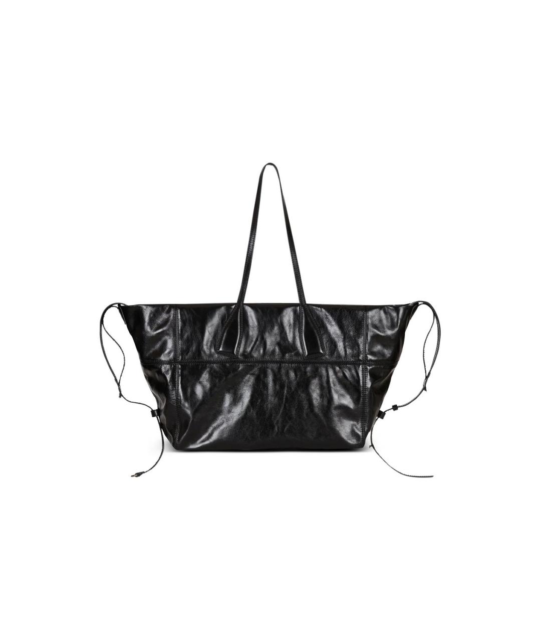 BALMAIN Черная кожаная сумка тоут, фото 3