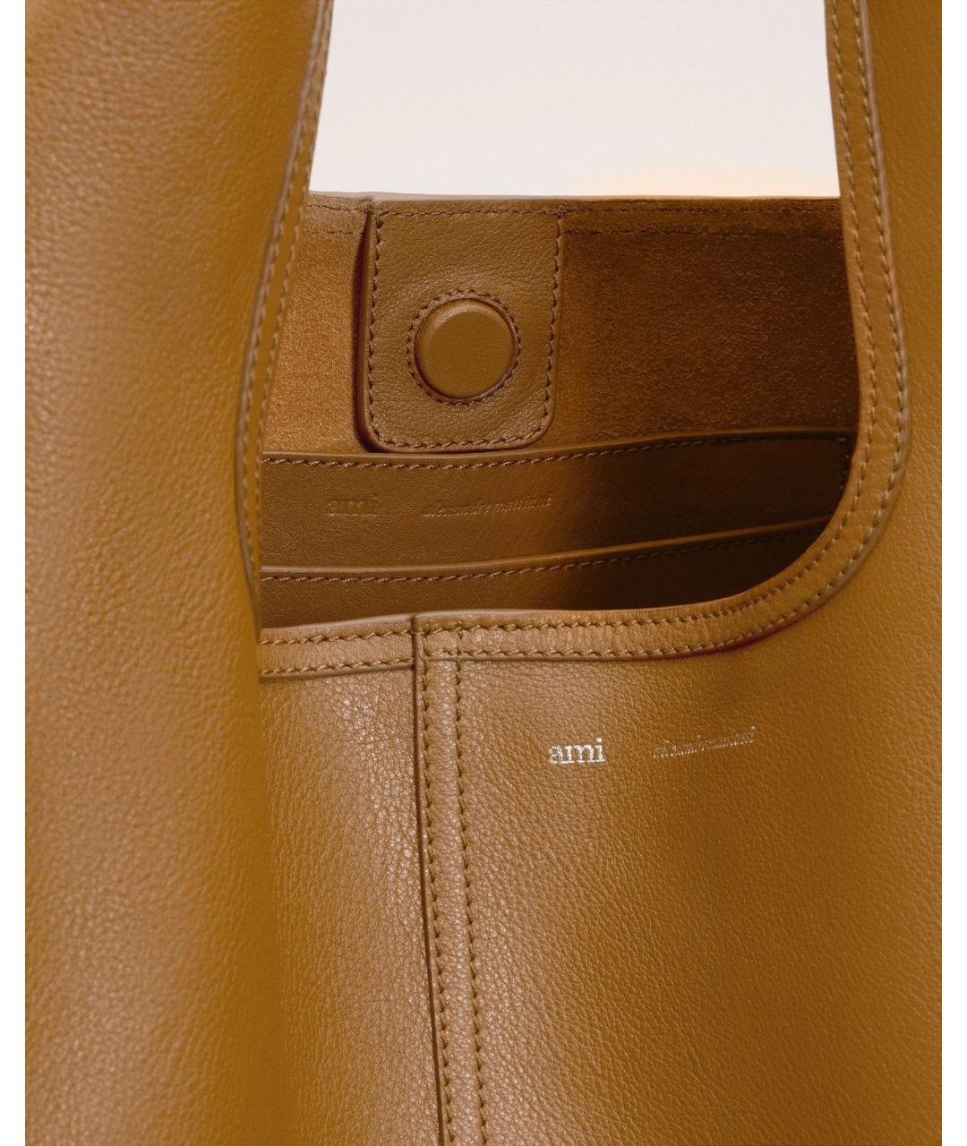 Ami Paris Коричневая сумка через плечо, фото 4