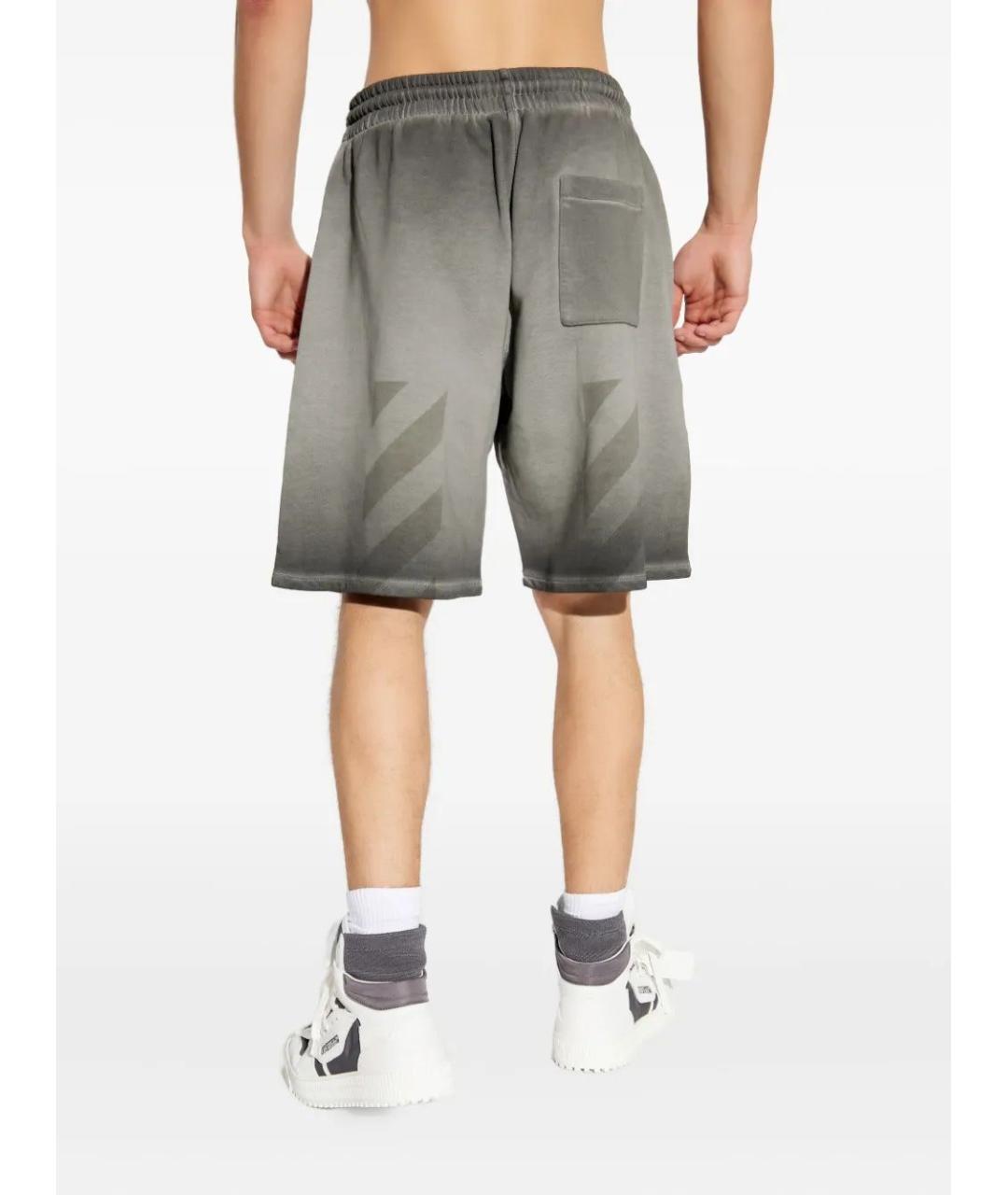 OFF-WHITE Серые хлопковые шорты, фото 4