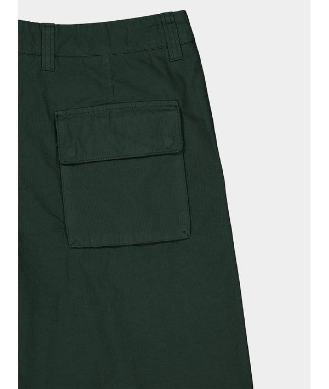 STONE ISLAND Зеленые хлопковые шорты, фото 4