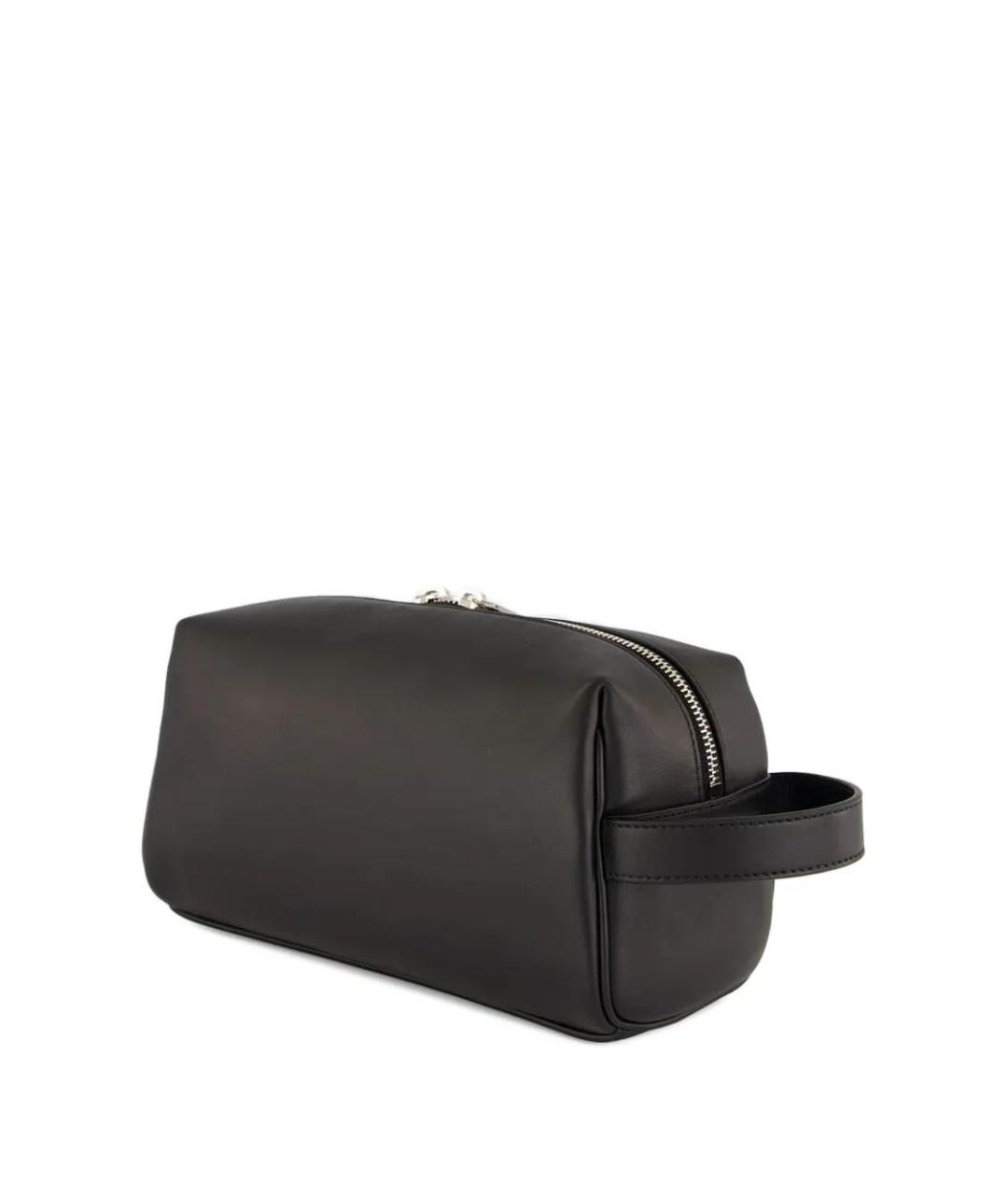 BALENCIAGA Черная кожаная барсетка, фото 3