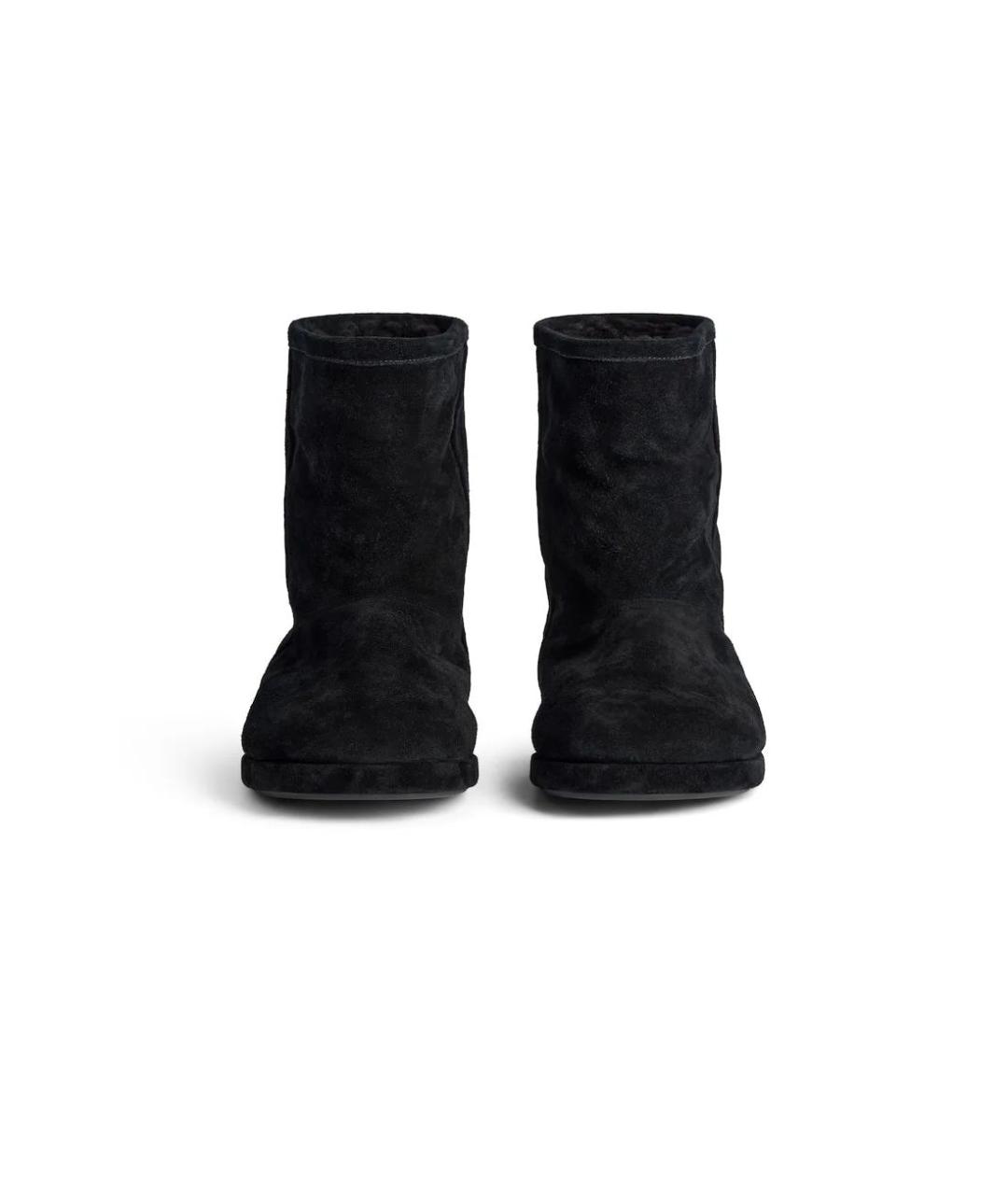 BALENCIAGA Черные замшевые низкие ботинки, фото 3