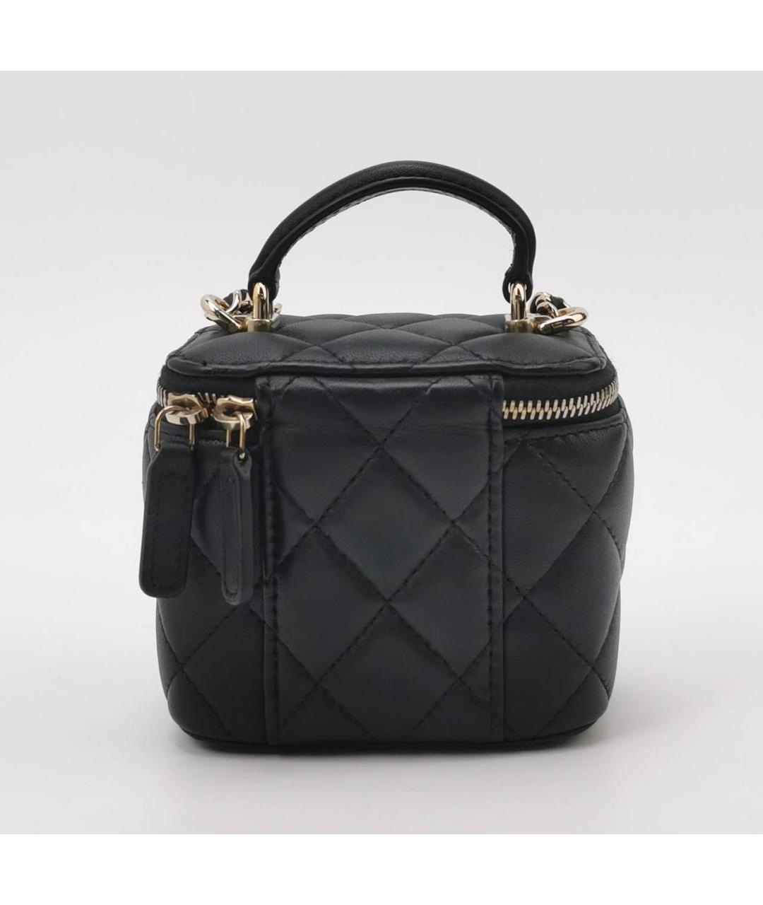 CHANEL Черная кожаная сумка через плечо, фото 5