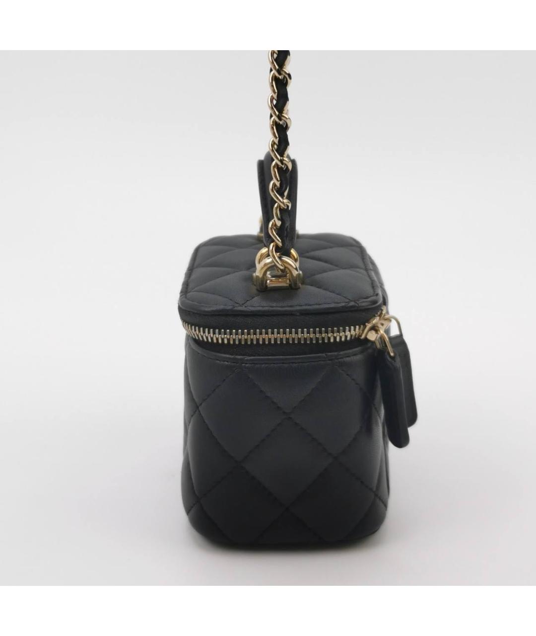 CHANEL Черная кожаная сумка через плечо, фото 2